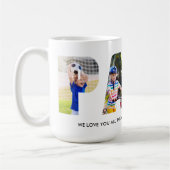 Mug PAPA Photo Collage Lettre découpée petits noms (Gauche)