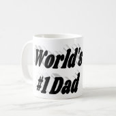 Mug Papa Photo texte noir (Devant gauche)