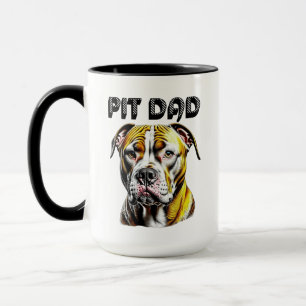 Mug Papa Pit Bull   Amoureux des chiens 