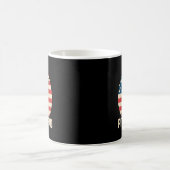 Mug Papa Pitbull Drapeau Américain Propriétaire de Chi (Centre)