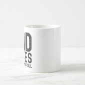 Mug Papa plaisante est comment les yeux roulent Cool P (Centre)