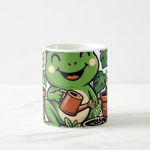 Mug Papa Plante Grenouille Arrosant les Plantes d'Inté