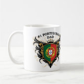 Mug Papa portugais du numéro un (Gauche)