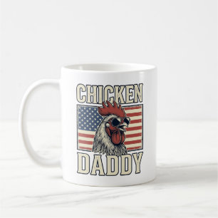 Mug Papa Poule Coq Vintage Patriotique