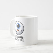 Mug Papa Puns C'Est Comment Les Yeux Roulent Drôle Pun (Devant gauche)