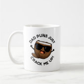 Mug Papa Puns M'Accroche Un Drôle Jeu De Coco (Gauche)