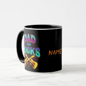 Mug PAPA QUI DÉCHIRE ! Guitares (Devant gauche)