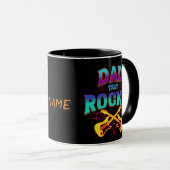 Mug PAPA QUI DÉCHIRE ! Guitares (Devant droit)