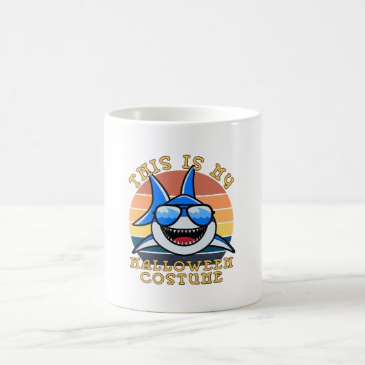 Mug Papa Requin Soleil Couchant Épouvantable Drôle (Centre)