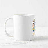 Mug Papa Requin Soleil Couchant Épouvantable Drôle (Gauche)