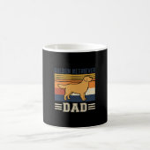 Mug Papa Retriever doré Chien Rétro (Centre)