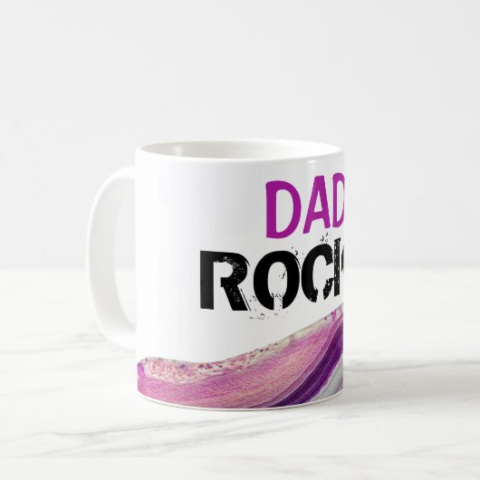 Mug *~* Papa Rocks Lapidary Agate Stone (Devant gauche)