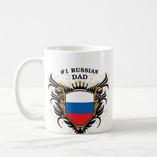 Mug Papa russe du numéro un (Gauche)