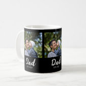 Mug Papa Script établi Noir 3 Photo (Devant gauche)