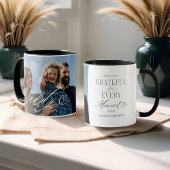 Mug Papa Script Heart Grateful pour chaque instant Pho