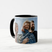 Mug Papa Script Heart Grateful pour chaque instant Pho (Devant gauche)