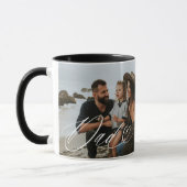 Mug Papa Script Heart Grateful pour chaque instant Pho (Gauche)