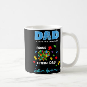Mug Papa sensibilisation à l'autisme Amour Fier Fils a