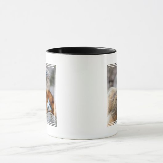 Mug Papa singe à nez doré avec bébé (Centre)