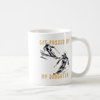 Mug Papa ski par ma fille Drôle de papa qui skie Sport