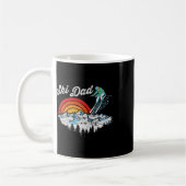 Mug Papa Ski Rétro Graphique de Ski Vintage (Gauche)