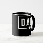 Mug Papa Squared Twins 2 Deux Enfants Papa Papa (Devant droit)