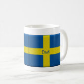 Mug Papa suédois de drapeau ou nom de coutume (Devant droit)