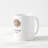 Mug Papa teckel — Longue sur l'amour (Devant droit)