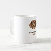 Mug Papa teckel — Longue sur l'amour (Devant gauche)