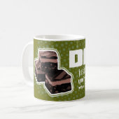 Mug Papa "tout comme fudge" fun armée mule verte (Devant gauche)