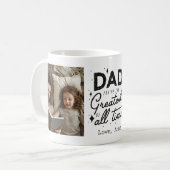 Mug Papa Tu es génial tout le temps Custom Deux Photo (Devant gauche)