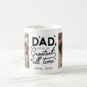 Mug Papa Tu es génial tout le temps Custom Deux Photo (Centre)