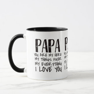 Mug Papa, tu es mon héros muet