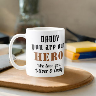 Mug Papa, tu es notre Héros Famille de la Fête du Père