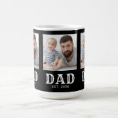 Mug Papa Typographie Noir 3 Photo (Centre)