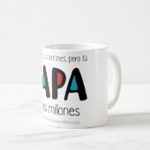 Mug Papa vales millones (Devant droit)