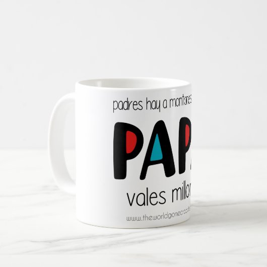 Mug Papa vales millones (Devant gauche)