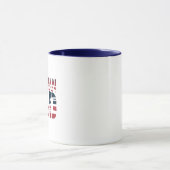 Mug Papa vétéran rouge, blanc et bleu (Centre)