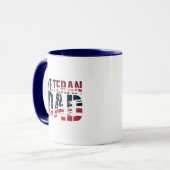 Mug Papa vétéran rouge, blanc et bleu (Devant gauche)
