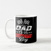 Mug Papa voiture de course du garçon d'anniversaire fa (Gauche)