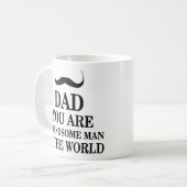 Mug Papa vous êtes homme bel dans les citations drôles (Devant gauche)