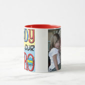 Mug Papa vous êtes notre photo de héros (Centre)