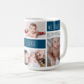 Mug Papa We Love You Photo Collage (Devant droit)