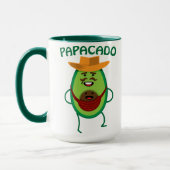 Mug Papacado Papa Avocado Cute Baby Funny Papa (Gauche)