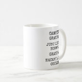 Mug Papamaman de camping beaucoup plus cool (Devant droit)