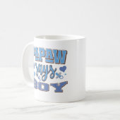 Mug Papaw Dit Boy Pregnancy Faire-part Baby Party (Devant gauche)