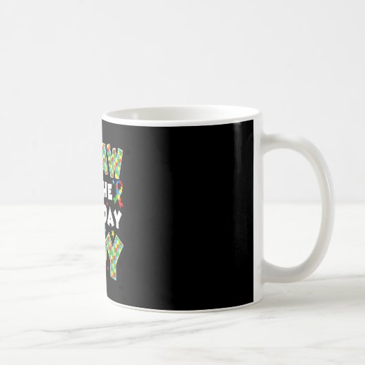 Mug Papaw du garçon du jour de naissance puzzle de sen (Droite)