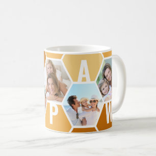 Mug Papaw Modifiable 5 Photo 5 Lettres Nid d'abeille