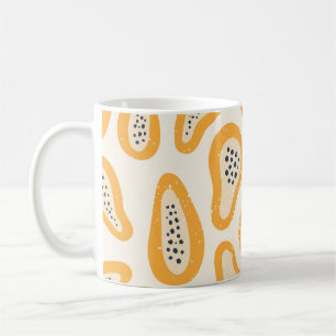 Mug Papaya Tropicale : Grunge, Main Dessinée.