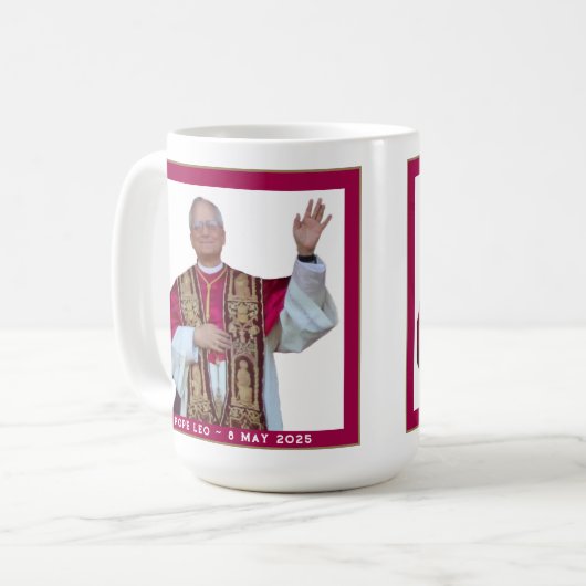 Mug Pape catholique Leo (Devant gauche)
